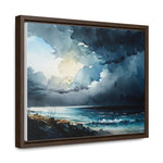 Stormy Clouds over choppy Seas - Gallery Canvas Wraps, Horizontal Frame