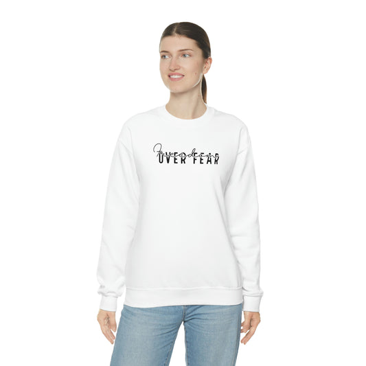 Freedom over Fear - Unisex Heavy Blend Crewneck Sweatshirt