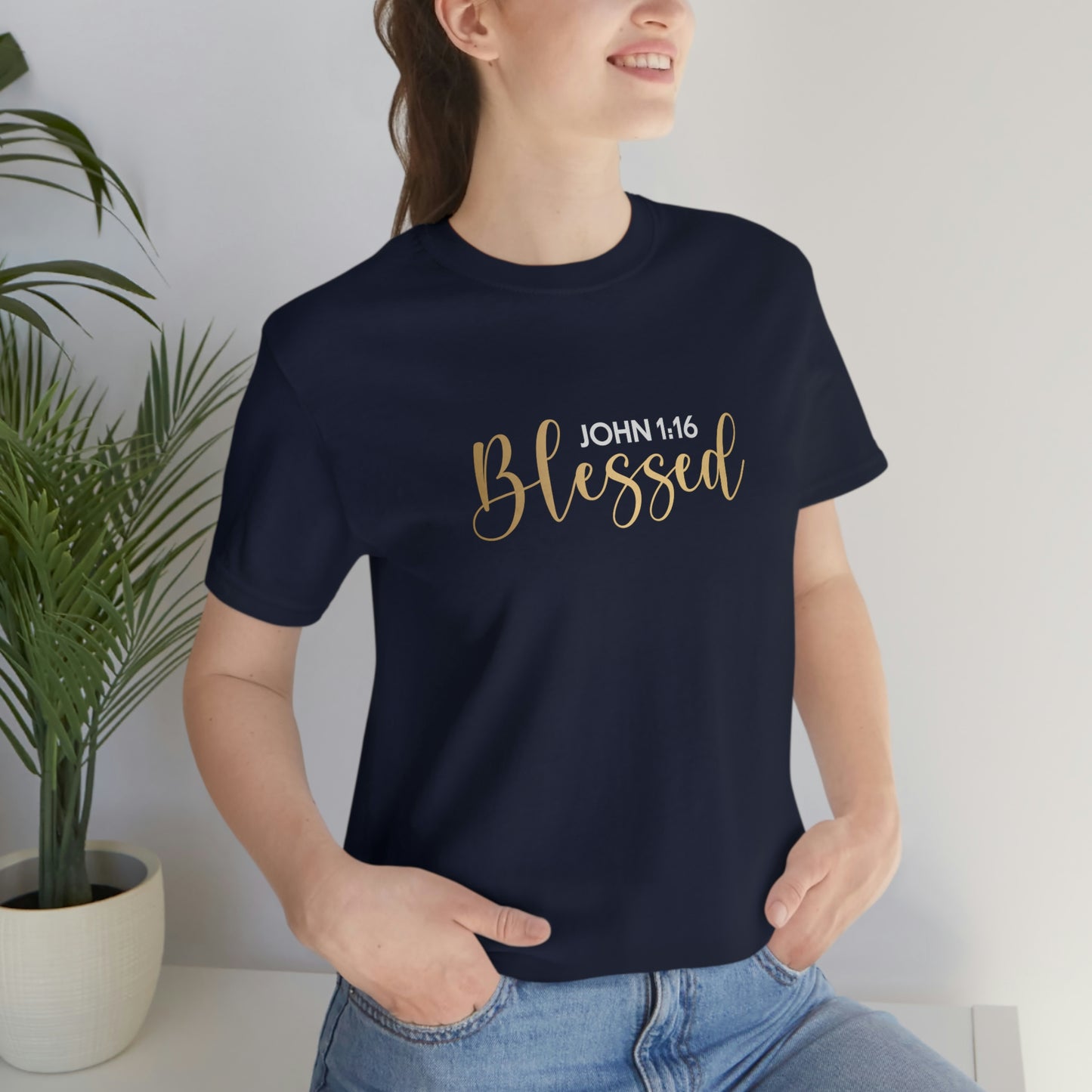Blessed Gift | Mother's Day | Valentines T-shirt | Gift for her | Unisex Jersey Short Sleeve Tee