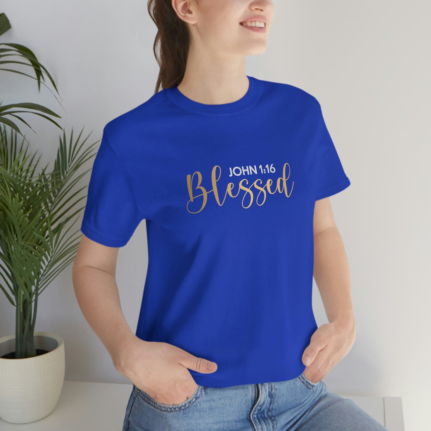 Blessed Gift | Mother's Day | Valentines T-shirt | Gift for her | Unisex Jersey Short Sleeve Tee