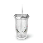 Kittens and Butterflies Acrylic Cup with straw | Gift for Her | Cat Lovers