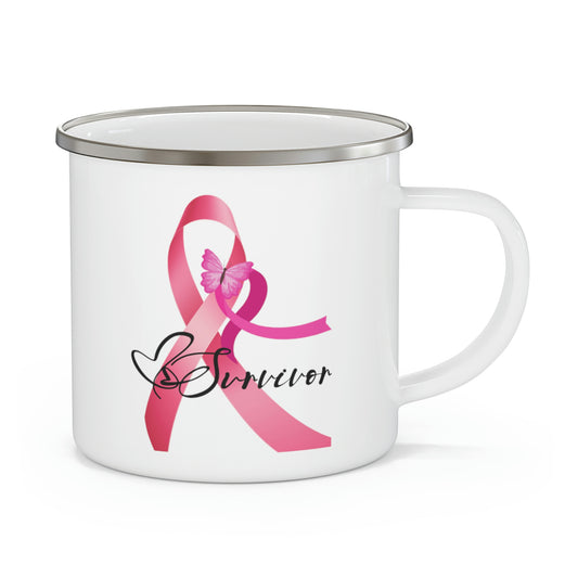 Cancer Survivor - Enamel Camping Mug