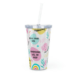 Mental Health - Plastic Tumbler with Straw