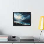 Stormy Clouds over choppy Seas - Gallery Canvas Wraps, Horizontal Frame