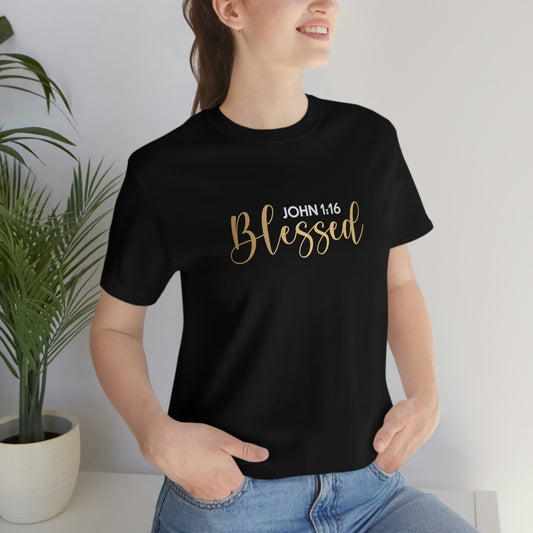 Blessed Gift | Mother's Day | Valentines T-shirt | Gift for her | Unisex Jersey Short Sleeve Tee