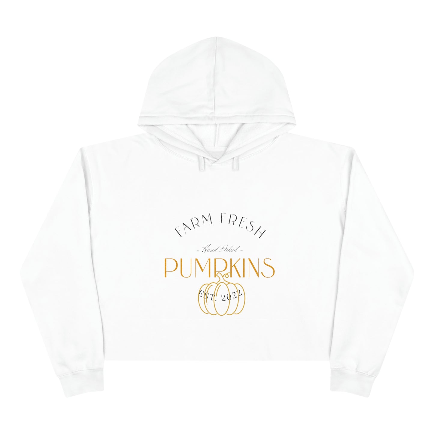 Hoodie, Hoodie for Women, Crop Hoodie - Farm Fresh Pumpkins