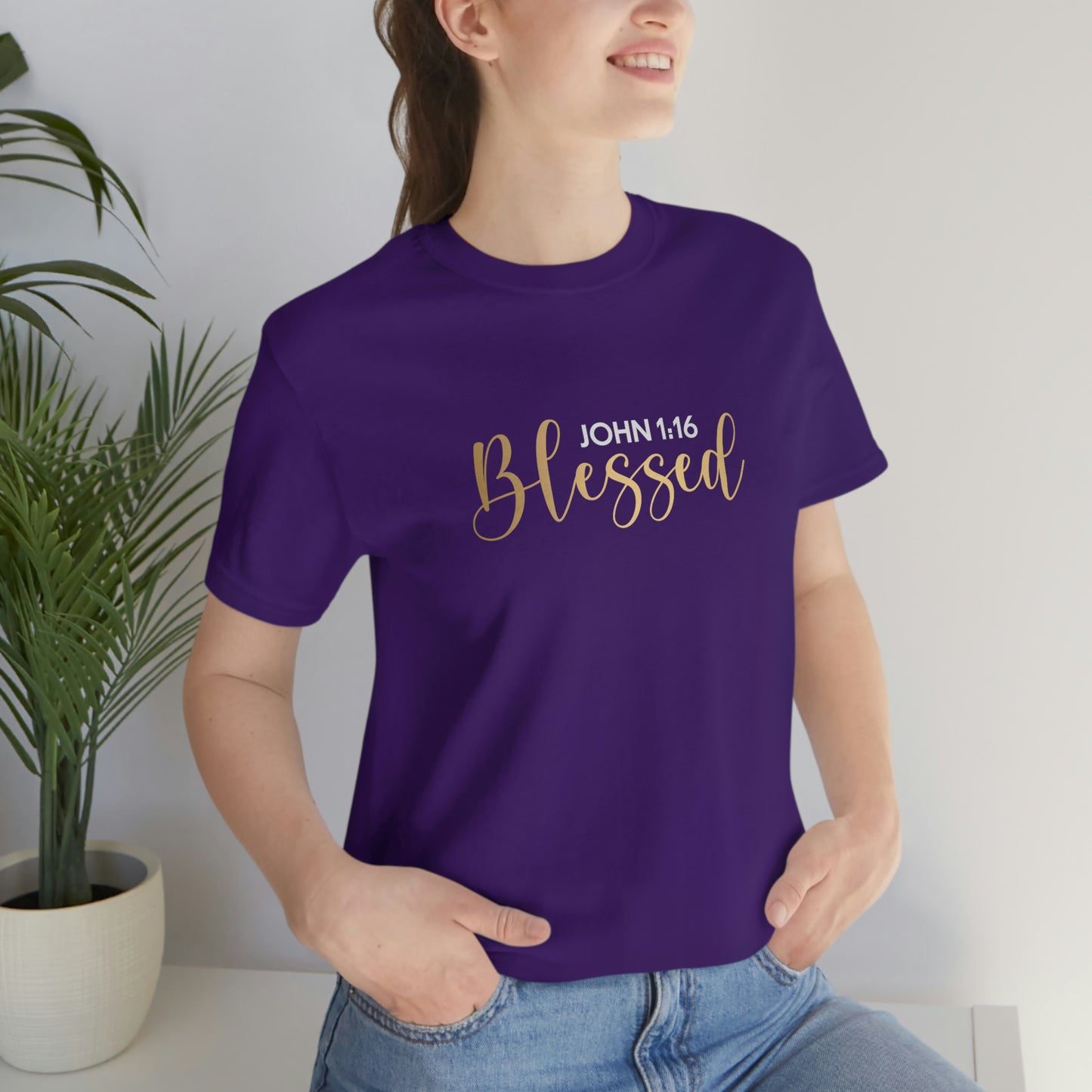 Blessed Gift | Mother's Day | Valentines T-shirt | Gift for her | Unisex Jersey Short Sleeve Tee
