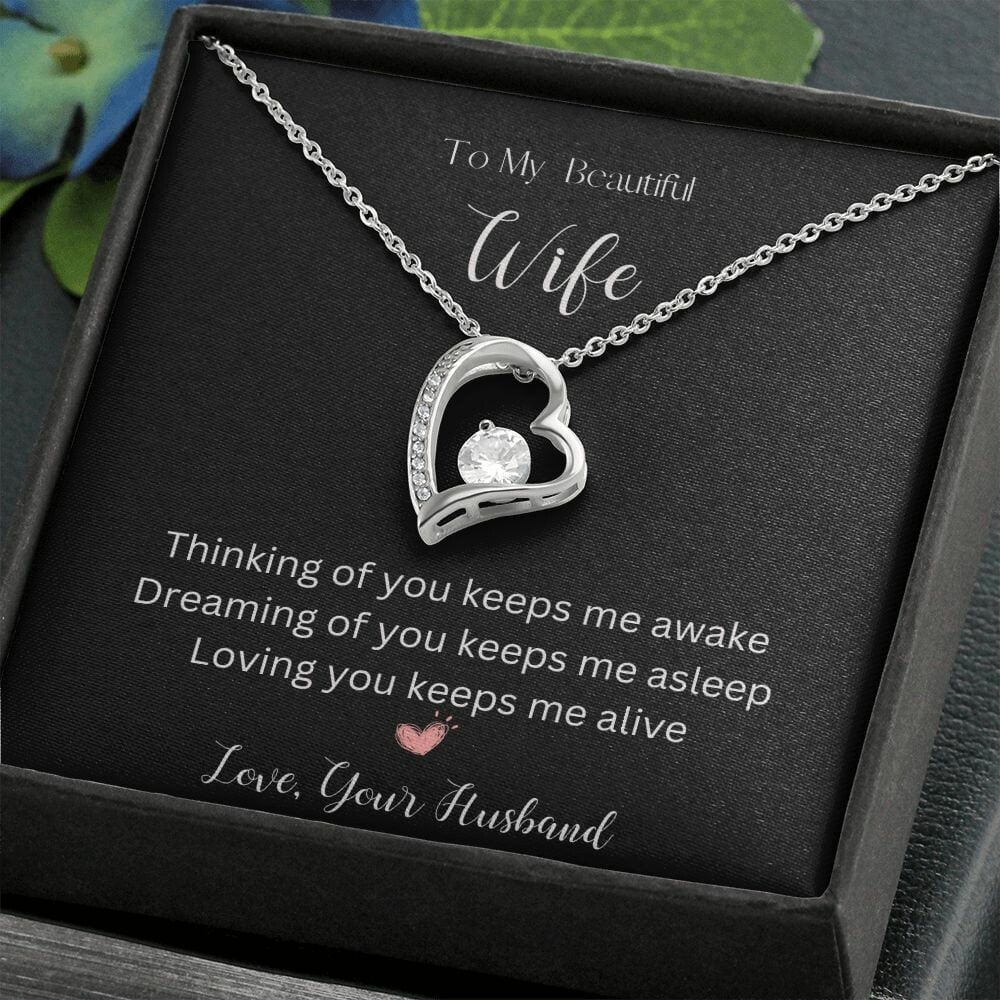 To My Wife Forever Heart Necklace| Mother's Day | Birthday Gift | Valentine's Day Gift | Gift for Her