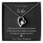 To My Wife Forever Heart Necklace| Mother's Day | Birthday Gift | Valentine's Day Gift | Gift for Her