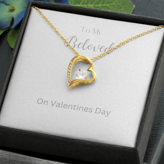 To My Beloved Forever Heart Necklace| Mother's Day | Valentine's Day Gift |Birthday Gift | Gift for Her