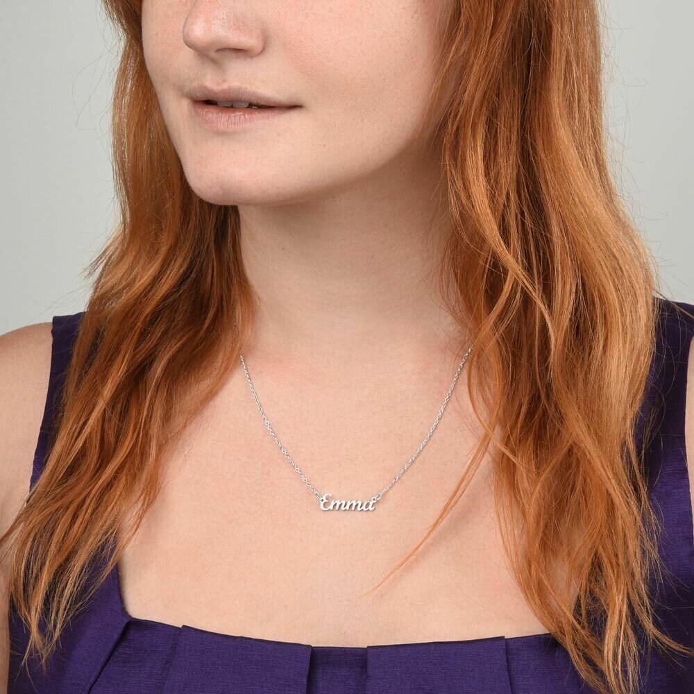 Personalized Signature Necklace, Custom Name Necklace, Signature Name Necklace, Dainty Name Jewelry, Gift For Her, Mother Day Gift